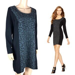 KENSIE Houndstooth Printed Sheath Dress NWT XL